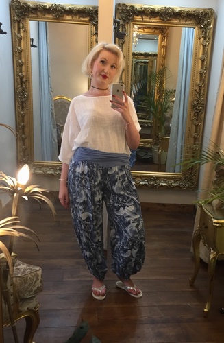 Harem Trousers Blue
