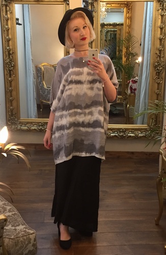 Pure Linen Tunic Grey