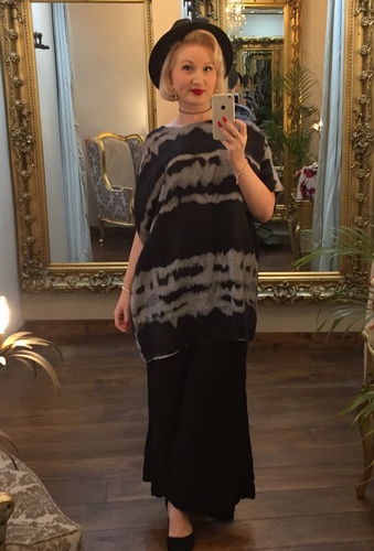 Pure Linen Tunic Navy