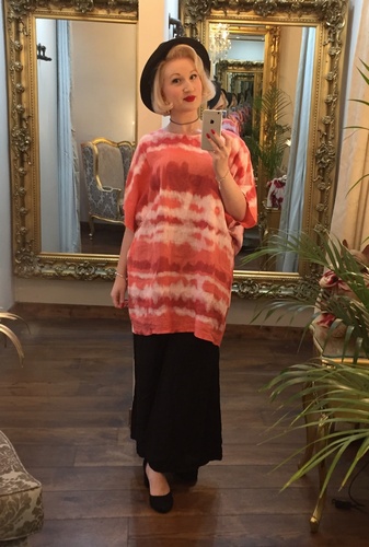 Pure Linen Tunic Coral