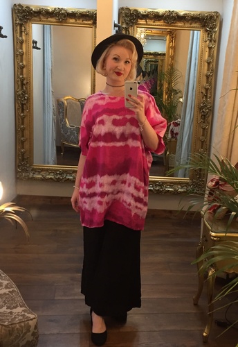 Pure Linen Tunic Cerise