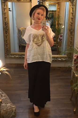 Cotton Heart Tee White