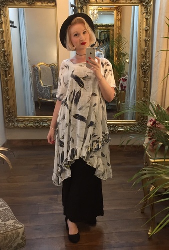 Feather Tunic White