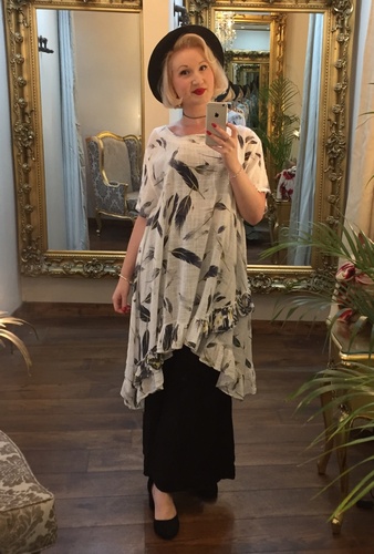 Feather Tunic White