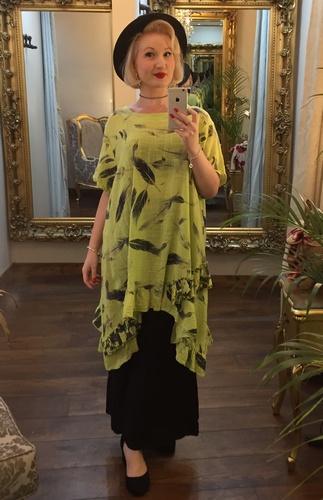 Feather Tunic Green