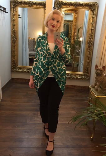 Pattern Vest Top Green