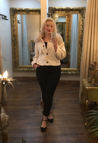 Flora Crop Jacket Cream