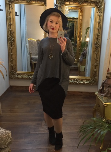 Necklace Top Charcoal