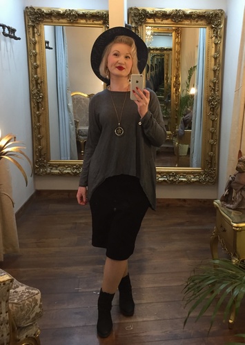 Necklace Top Charcoal