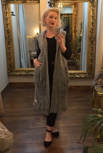 Tosca Raggy Cardigan Grey