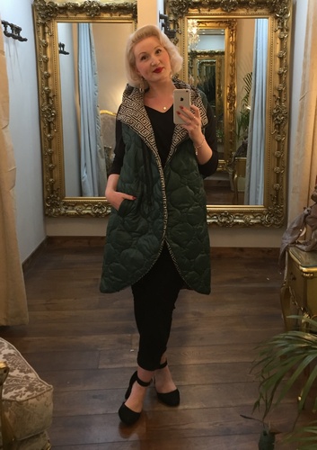 Designer Inspired Gilet Green