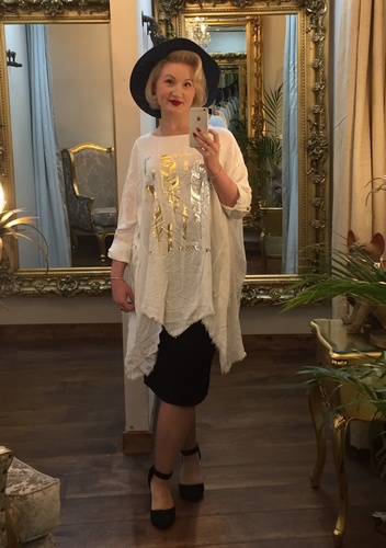 Feather Tunic White