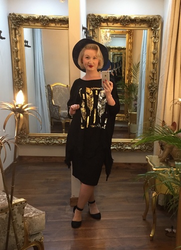Feather Tunic Black