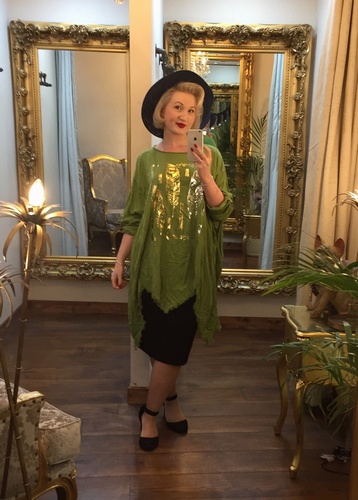 Feather Tunic Green