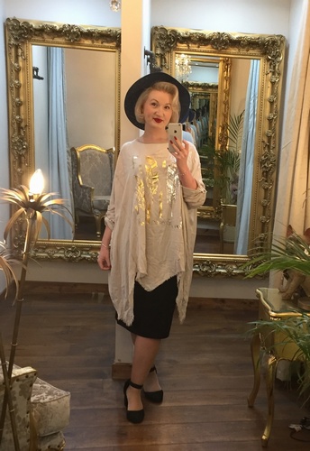 Feather Tunic Beige