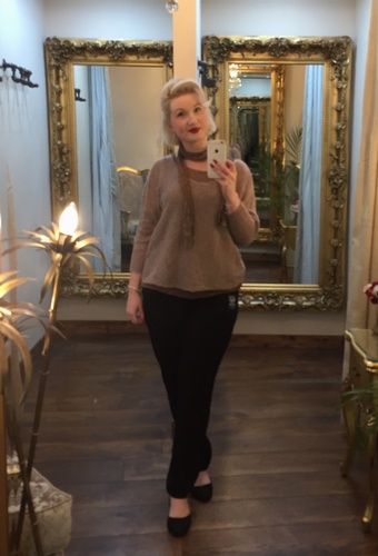 Knit Scarf Tan