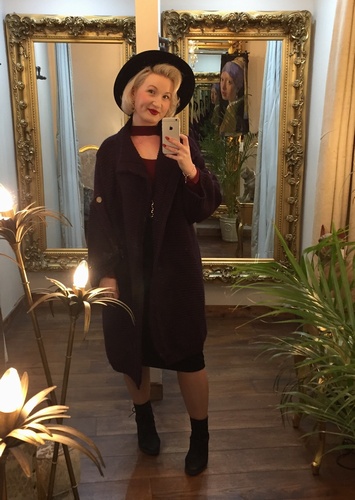 Coat Cardi Plum
