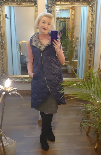 Designer Inspired Gilet Navy