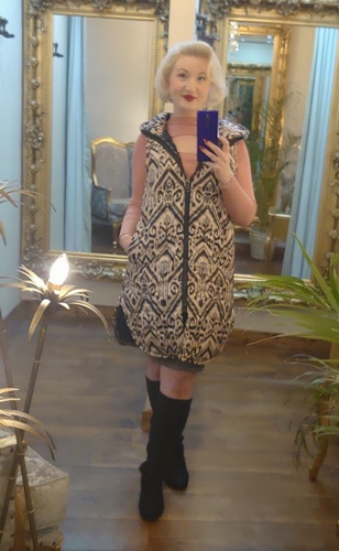 Aztec Gilet Beige