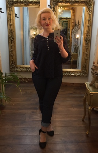 Donna Top Navy