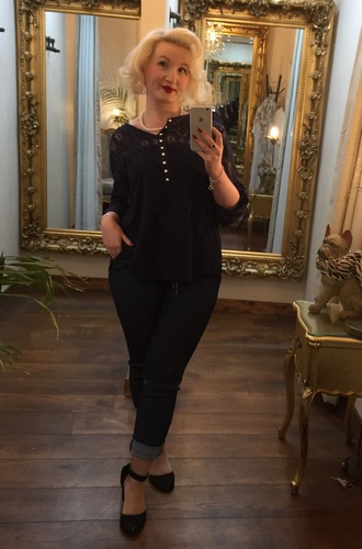 Donna Top Navy