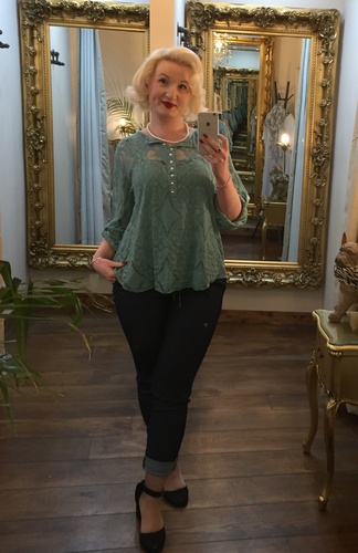 Donna Top Teal