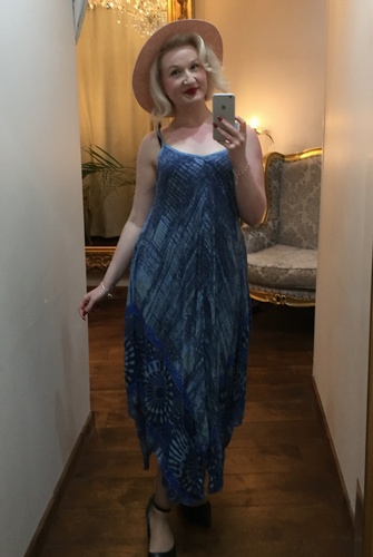 Boho Dress Denim Blue