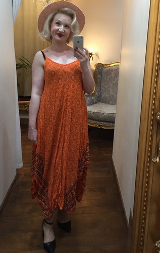 Boho Dress Orange