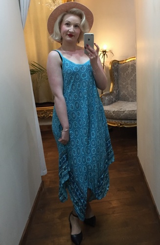 Boho Dress Aqua