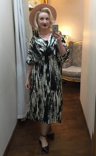 Splash Dress Black