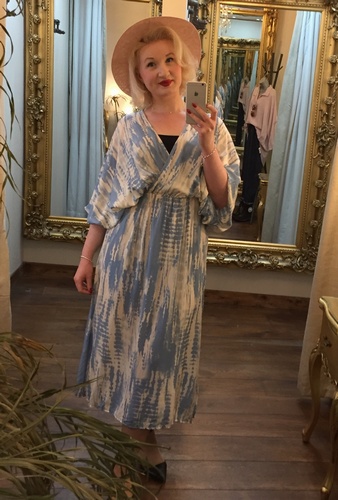 Splash Dress Powder Blue