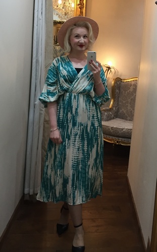 Splash Dress Teal
