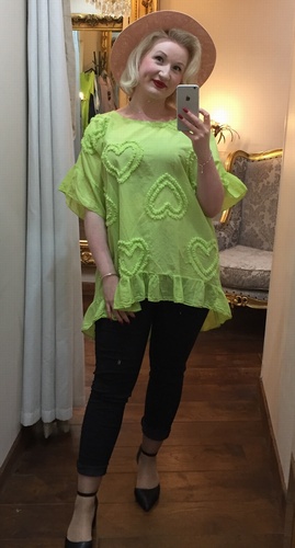 RG Heart Button Tunic Green
