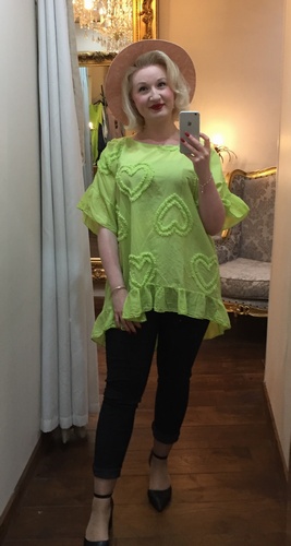 RG Heart Button Tunic Green
