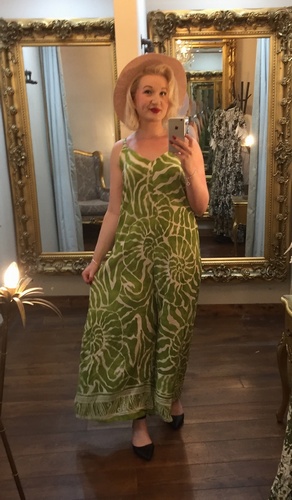 Aztec Jumpsuit Olive Green