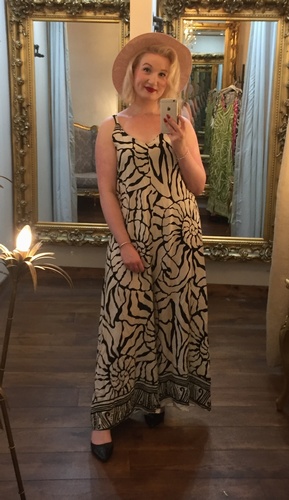 Aztec Jumpsuit Beige