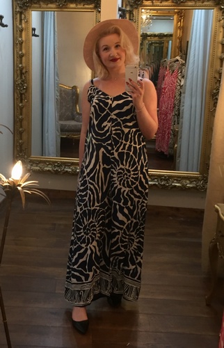 Aztec Jumpsuit Navy