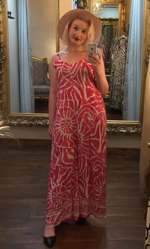Aztec Jumpsuit  Cerise
