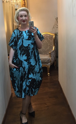 Mimosa Dress Aqua Blue