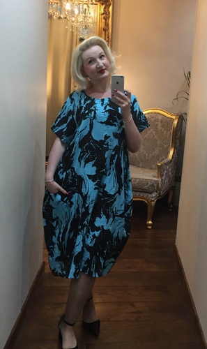 Mimosa Dress Aqua Blue