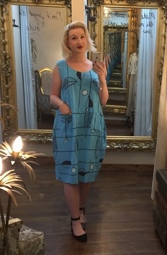 Pescare Dress Aqua Blue