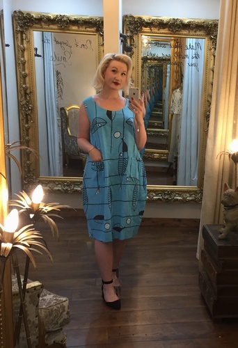 Pescare Dress Aqua Blue