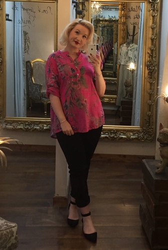 Flora Shirt Cerise