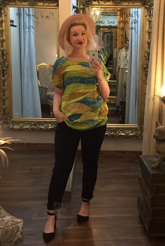 Wave Top Lime Green