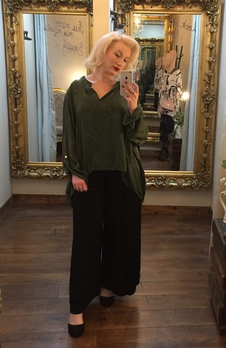 Abstract Top Khaki
