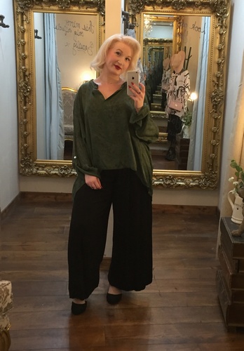 Abstract Top Khaki