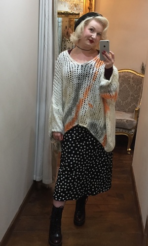 Vintage Dye Knit Orange