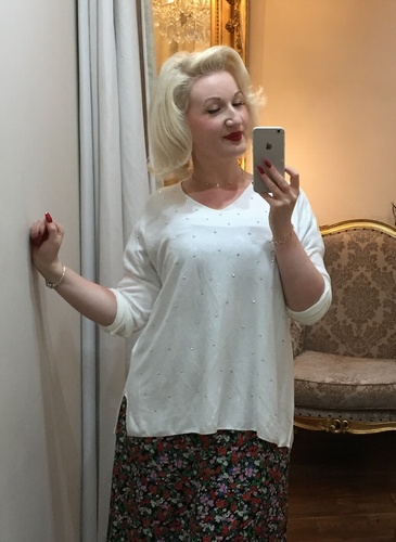 Sparkle Knit White
