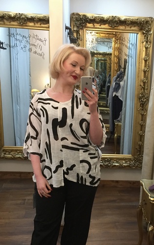 Lesy Print Pocket white