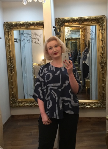Lesy Print Pocket Navy